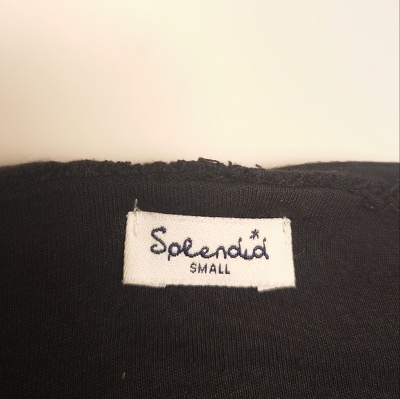 EUC Long Black SPLENDID Halter Maxi Dress S Soft Modal Backless Flowy Altered - Picture 3 of 11